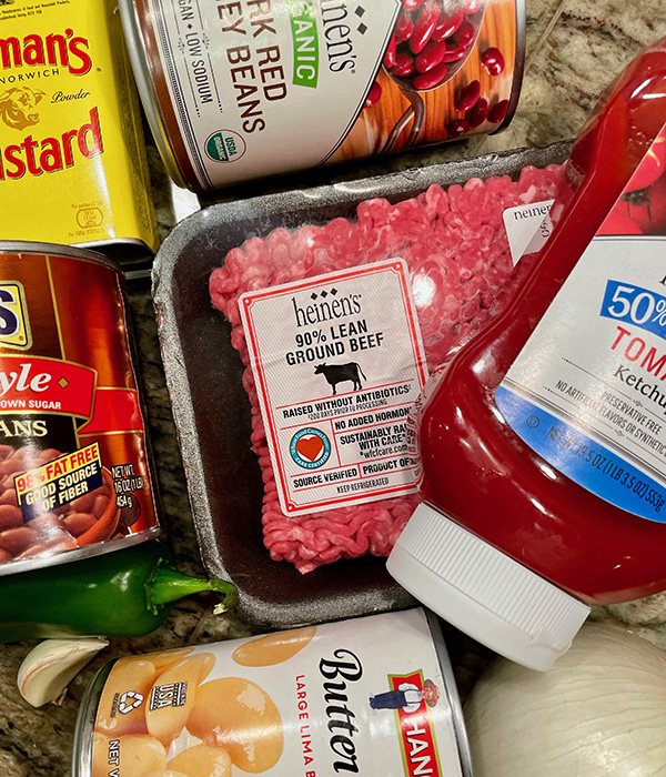 Dressed Up Baked Beans Ingredients