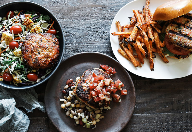 3 Ways to Serve Heinen’s Wild Salmon Burgers