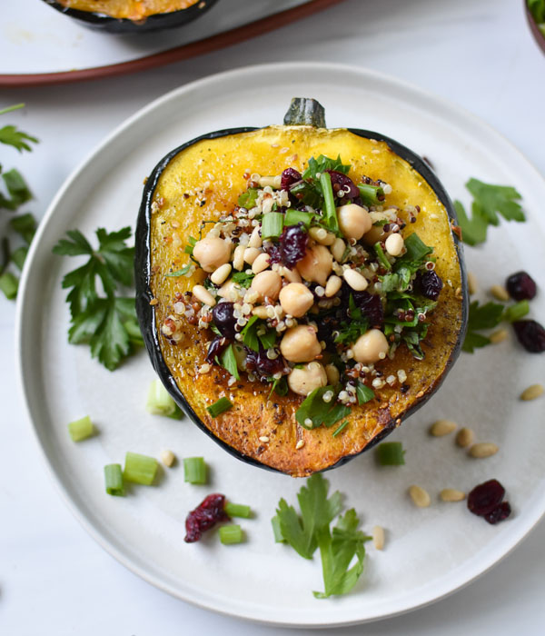 Mediterranean Stuffed Acorn Squash