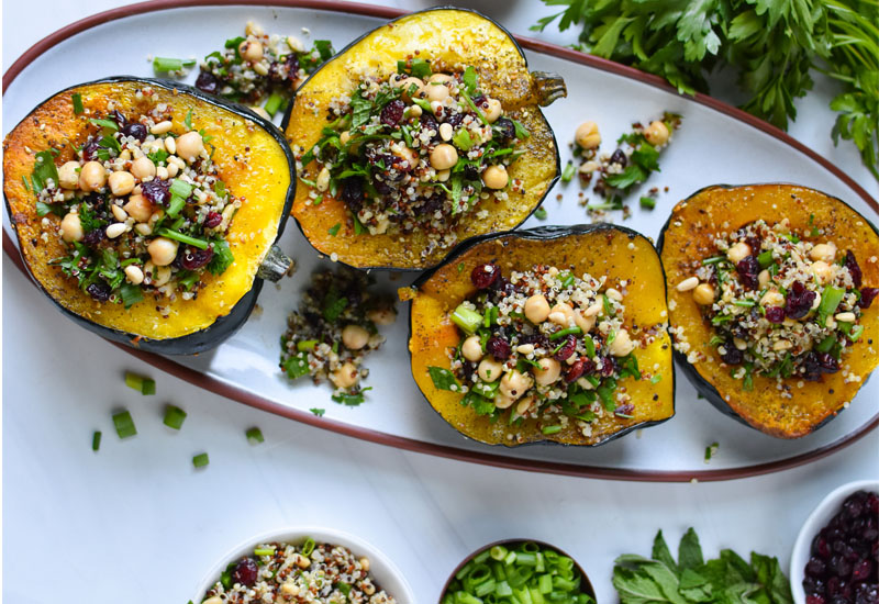 Mediterranean Stuffed Acorn Squash