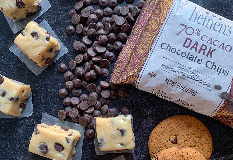 Chocolate Chip Cookie Dough Fudge