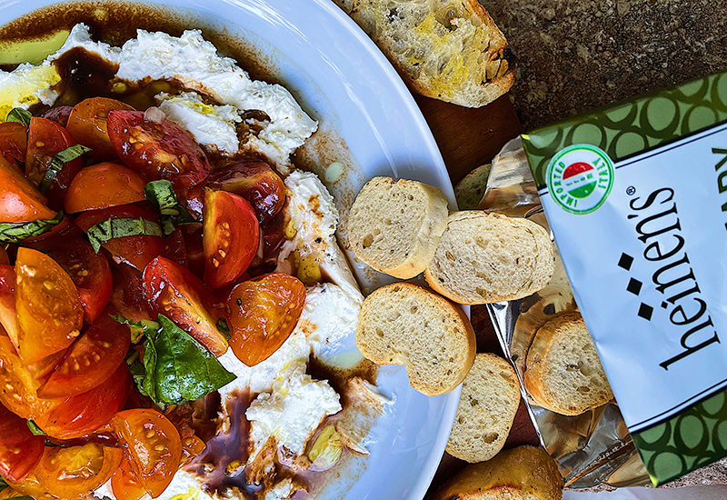 Creamy Garden Bruschetta Dip