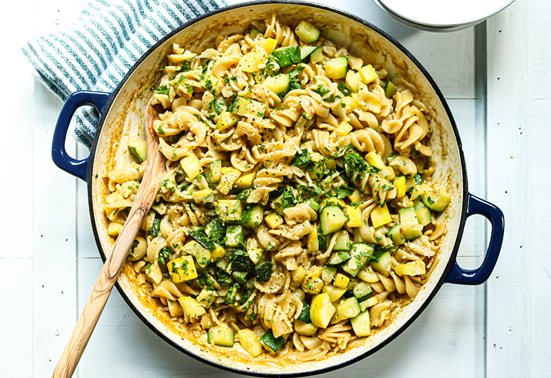 One-Pot Lemon Pasta with Squash