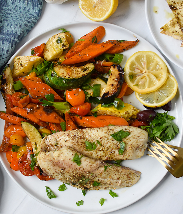 Sheet Pan Mediterranean Baked Tilapia