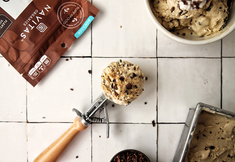 Vegan & Sugar-Free Peanut Butter Ice Cream