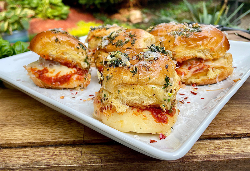 Grilled Meatball Sliders