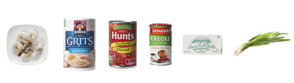 Shrimp & Grits Ingredients