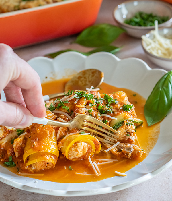 Zucchini Lasagna Roll-Ups