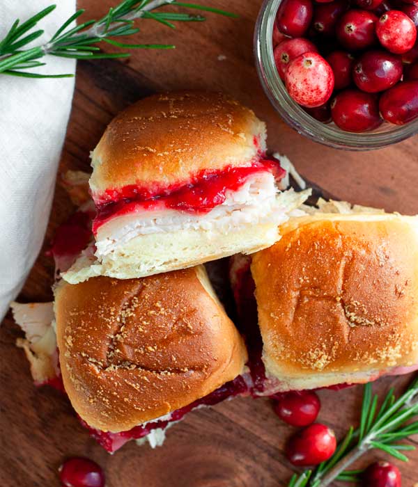 Baked Turkey and Cranberry Sliders