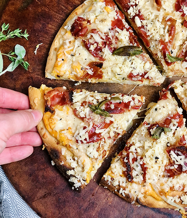 Hot Honey Pumpkin Pizza