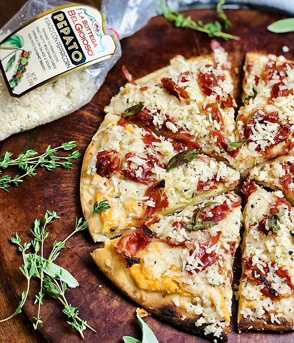 Hot Honey Pumpkin Pizza