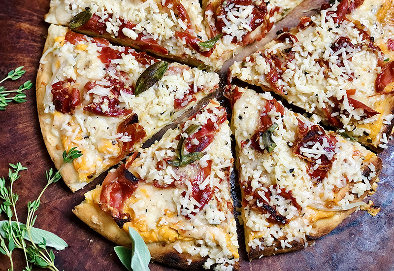 Hot Honey Pumpkin Pizza