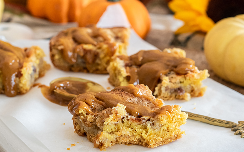 Pumpkin Cheesecake Bars