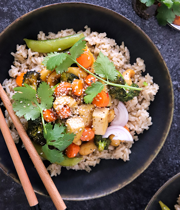 Sweet Chili Tofu Stir Fry