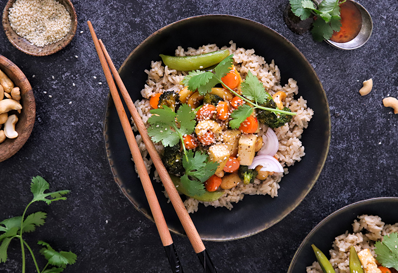 Sweet Chili Tofu Stir Fry