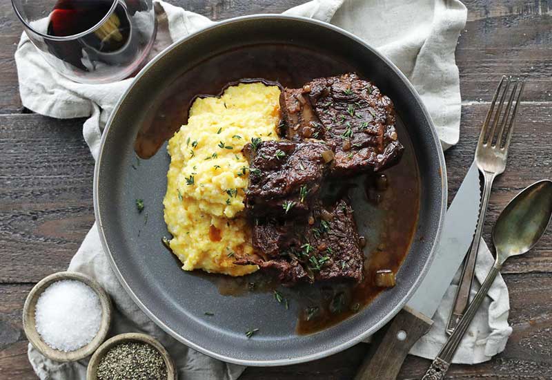 Braised Short Ribs and Polenta