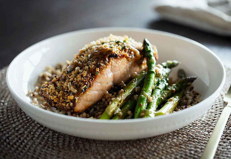 What’s For Dinner? Crusted Cheese Stuffed Salmon