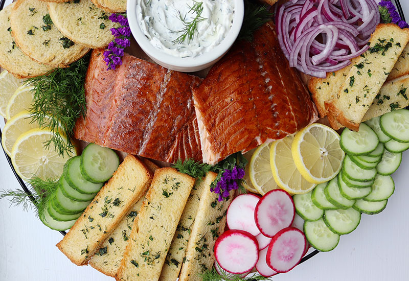 Honey Oak Roasted Salmon Board