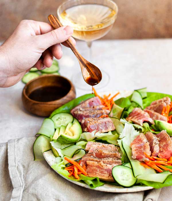 Ahi Tuna Lettuce Cups