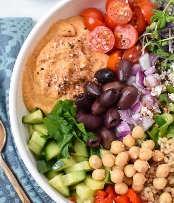 Mediterranean Hummus Bowl