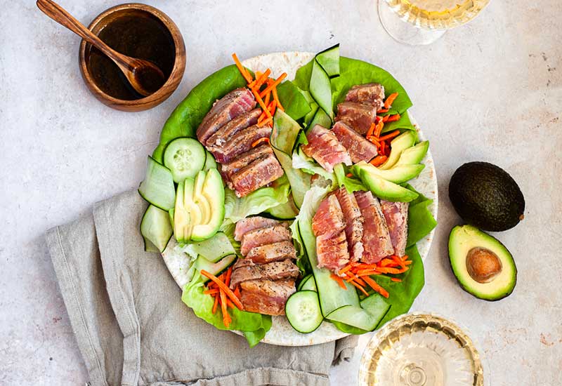 Ahi Tuna Lettuce Cups