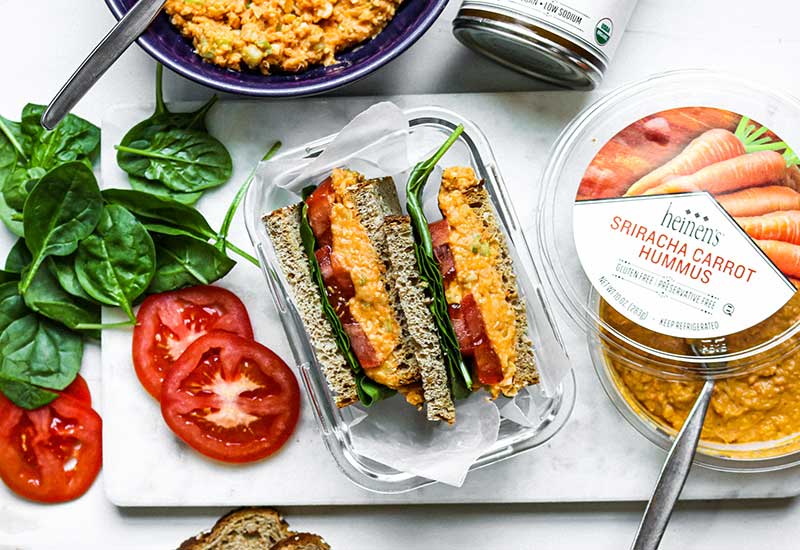 Buffalo Chickpea Salad Sandwich