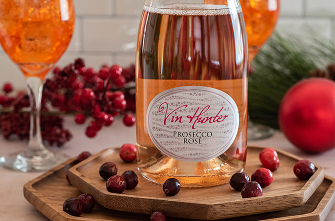 Vin Hunter Prosecco Rose Bottle