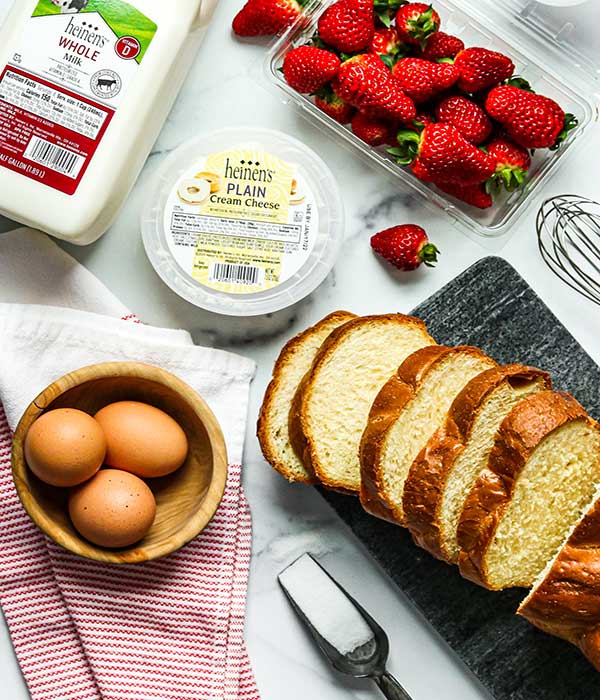 Fresh Strawberries and Cream French Toast