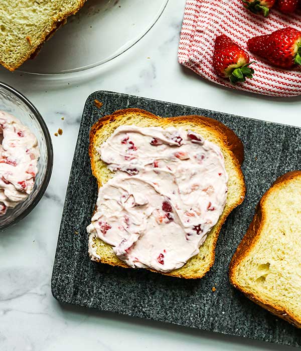 Fresh Strawberries and Cream French Toast