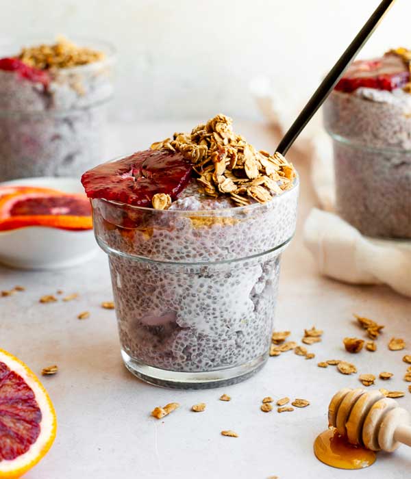 Honey Blood Orange Chia Pudding