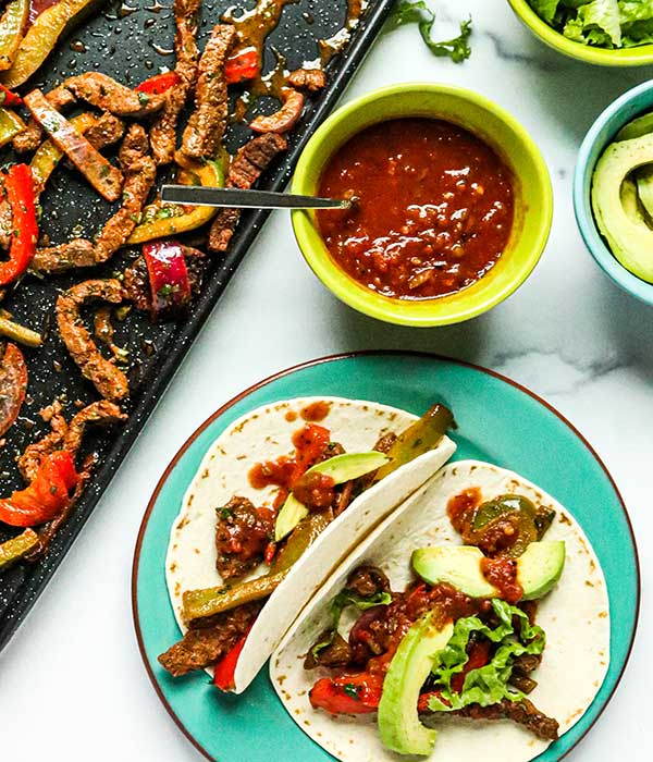 Sheet Pan Steak Fajitas