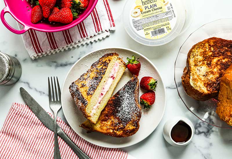 Fresh Strawberries and Cream French Toast