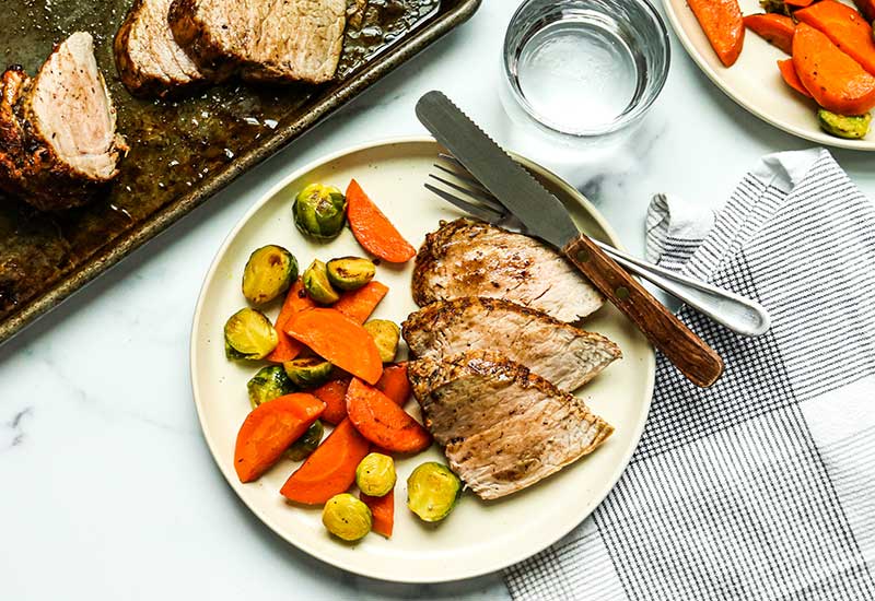 Garlic Honey Glazed Pork Tenderloin