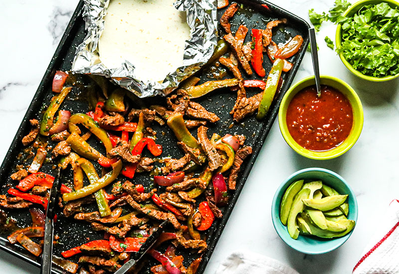 Sheet Pan Steak Fajitas