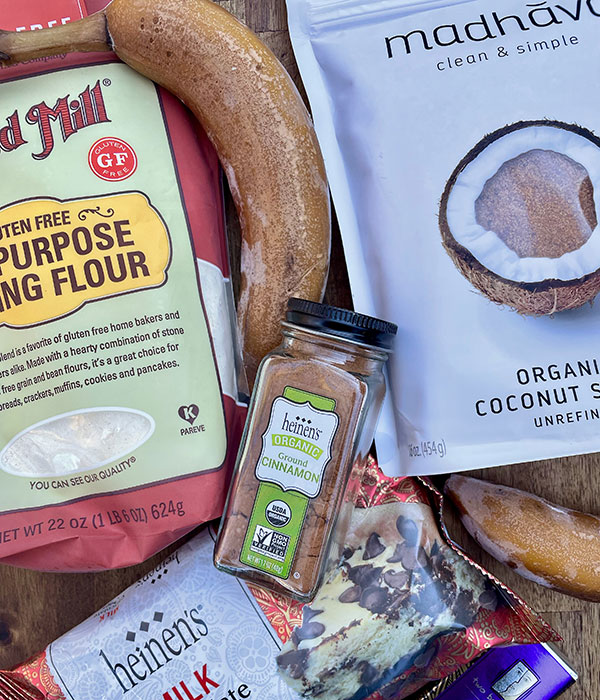 Healthy Skillet Banana Bread Ingredients