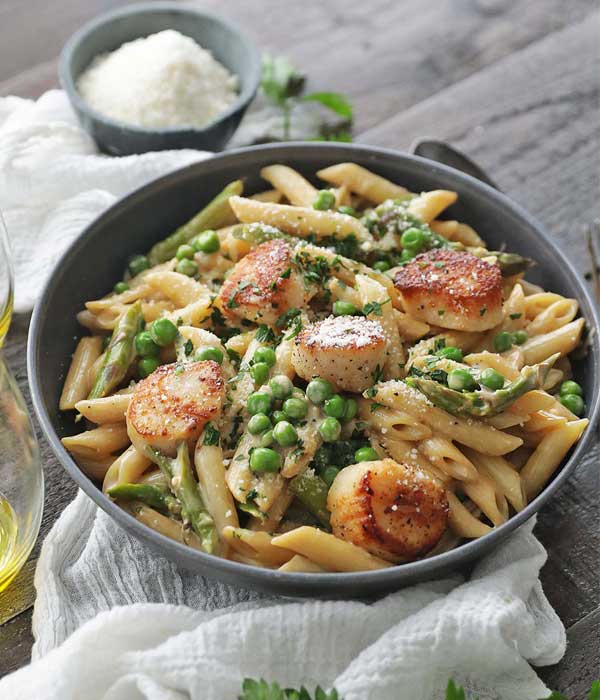 Scallops Alfredo