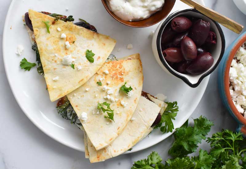 Greek Quesadillas