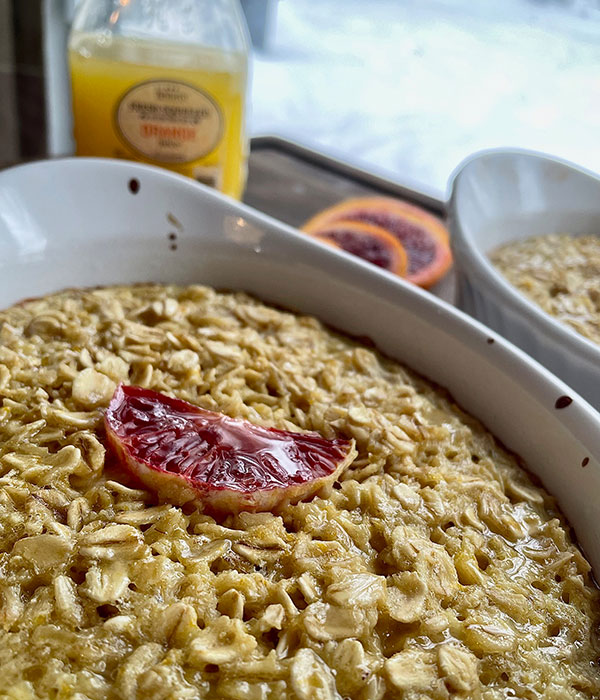 Orange Cream Baked Oats