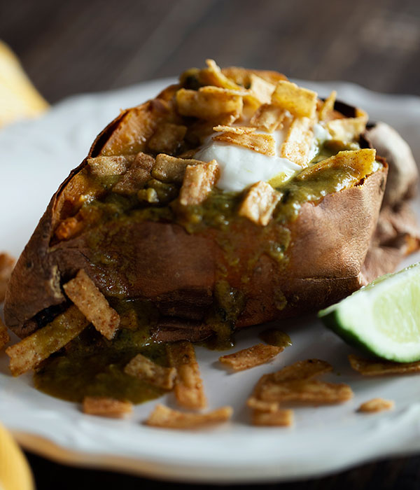 Vegan Stuffed Sweet Potatoes