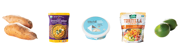 Vegan Stuffed Sweet Potato Ingredients