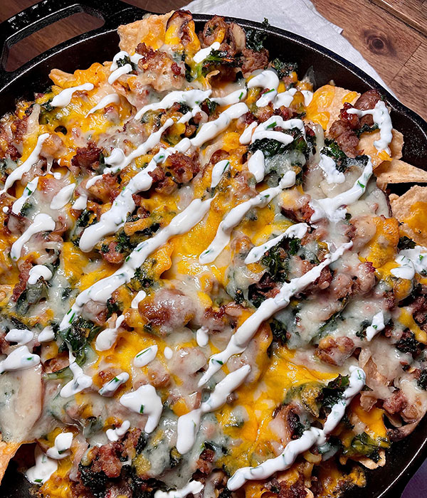 Winter Skillet Nachos