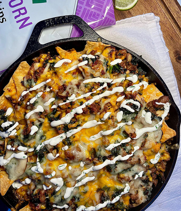 Winter Skillet Nachos