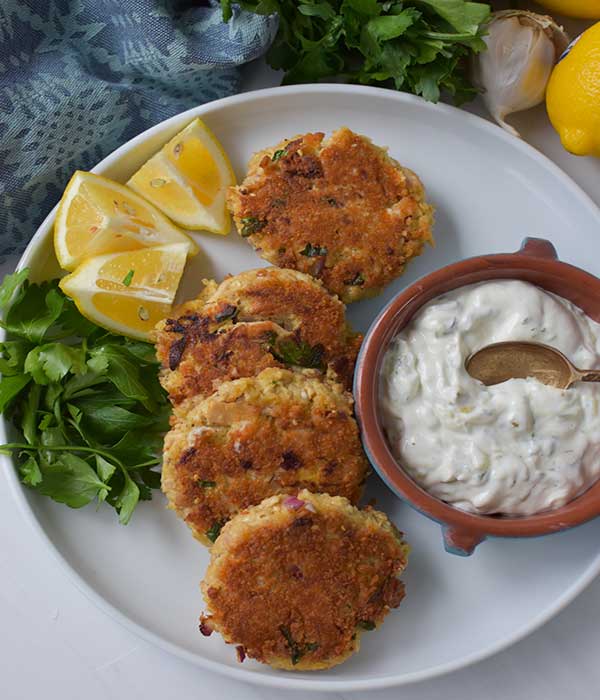 Greek Feta Tuna Cakes