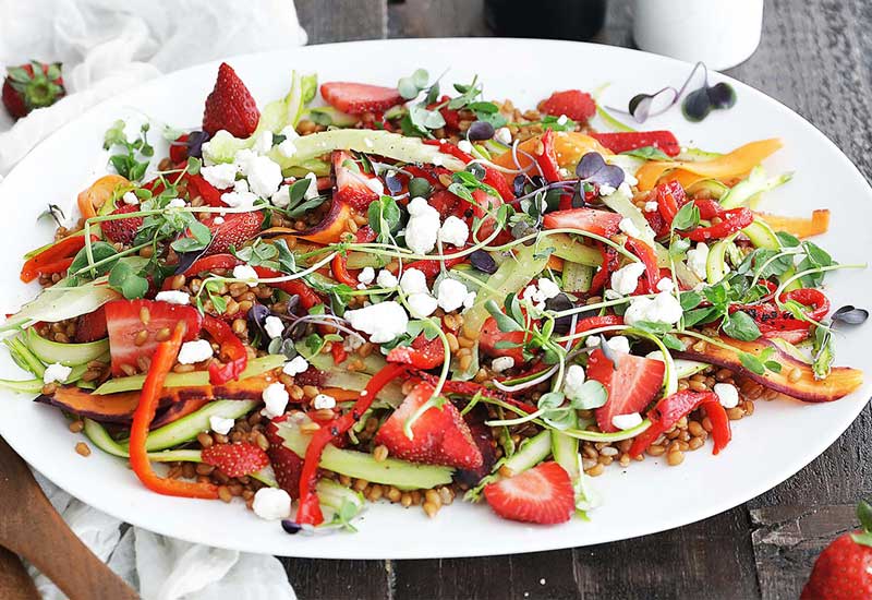 Spring Wheat Berry Salad