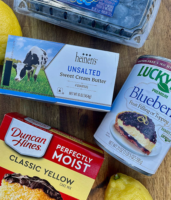 Lemon Blueberry Dump Cake