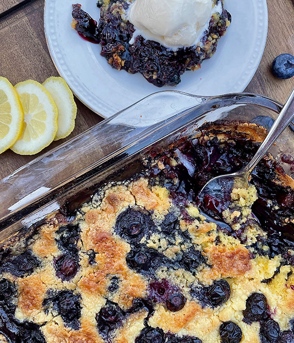 Lemon Blueberry Dump Cake