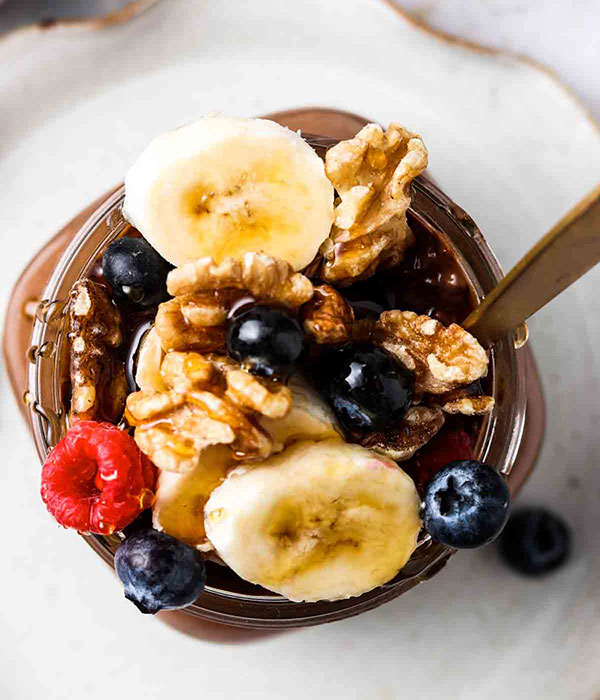 Chocolate Chia Pudding Toppings
