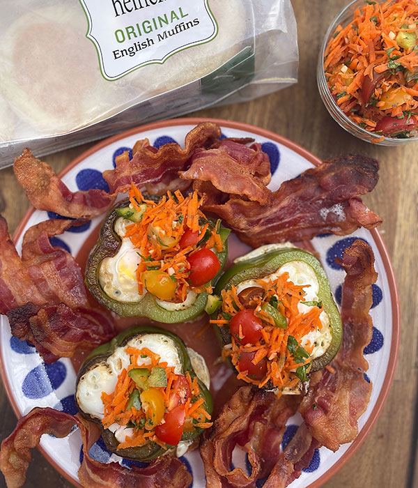Green Pepper Egg Rings
