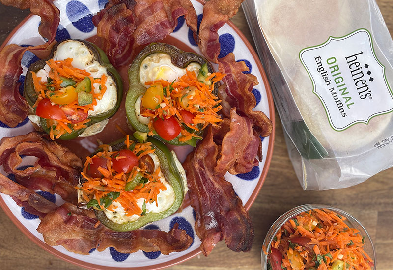 Green Pepper Egg Rings
