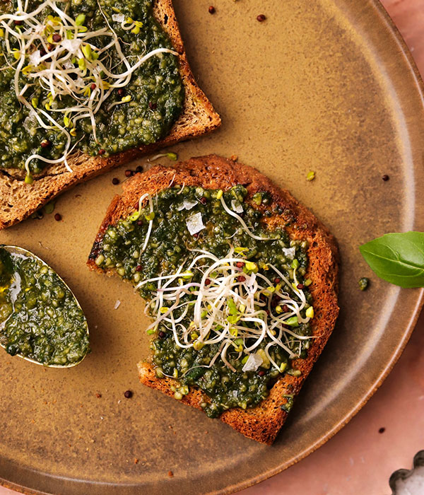 Hidden Veggie Pesto on Toast